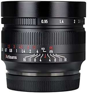 7artisans 50mm F0.95 APS-C Objectif de caméra sans Miroir Portrait à Grande Ouverture pour caméras à Monture M4/3 MFT pour Panasonic GF1 GF8 GF9 G1 G6 G85 GH1 GH4 GH5 Fiche Technique et Prix au Maroc