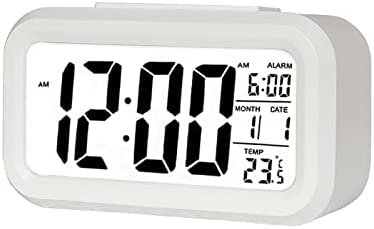 Jsdoin Réveil Numérique, Alarm Réveil LED avec Température, Fonction Snooze, 12/24H Conversión, du Calendrier, pour Chambre à Coucher, Bureau, Cuisine(la Batterie) Fiche Technique et Prix au Maroc