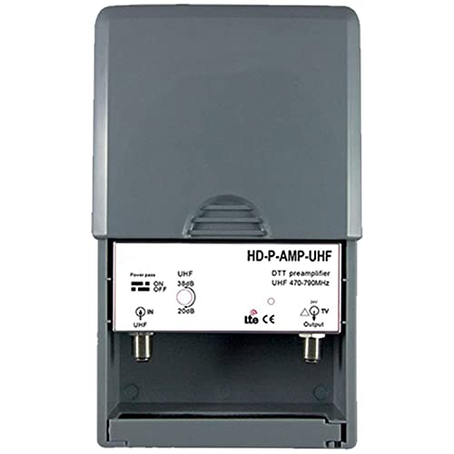 LEYF Preamplificateur TV/Gain réglable 15-38 dB/Amplificateur Antenne TV/Ampli pour TNT HD Signal UHF 470-790MHz Fiche Technique et Prix au Maroc