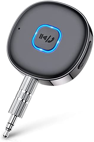 CIRYCASE Récepteur Bluetooth 5.0, Adaptateur Bluetooth Voiture Jack 3.5mm pour Diffusion de Musique/Appels Mains Libres, Dual Connexion, Suppression du Bruit pour Stéréo Domestique/Haut-Parleurs Fiche Technique et Prix au Maroc