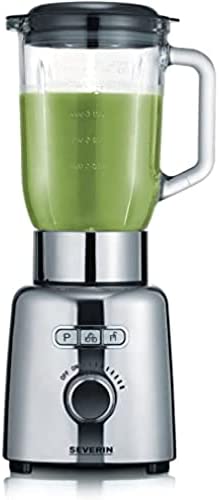 SEVERIN Blender avec Récipient en Verre, 1,5 L, env. 1.000 W, SM 3710, Inox/Noir Fiche Technique et Prix au Maroc