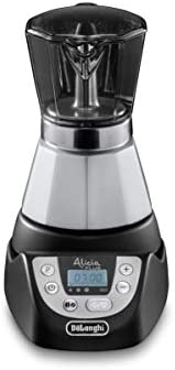 De'Longhi EMKP42.B Alicia PLUS - Cafetière Électrique Moka, 450 W, 2-4 Tasses, Plastique, Noir/Argent Fiche Technique et Prix au Maroc