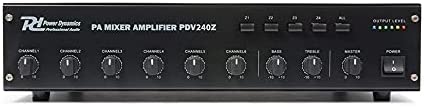 Power Dynamics PDV240Z - Amplificateur 100V 240W, 4 Zones, idéal pour la Restauration ou Les espaces publics Fiche Technique et Prix au Maroc