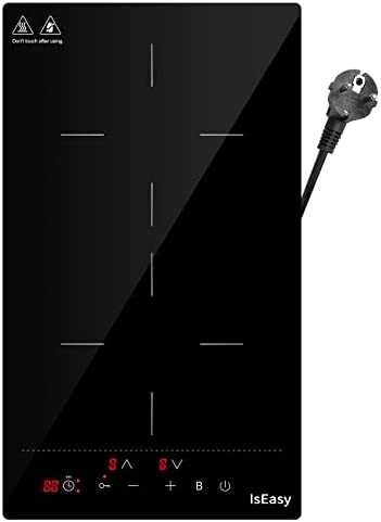 Plaque à Induction 2 Foyer, Double Plaque à Induction Encastrable, Table de Cuisson à Induction 3400W, L51 x P29.5 cm Fiche Technique et Prix au Maroc