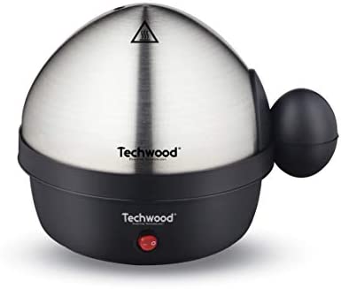 Techwood TO-007 Cuiseur 1 à 7, Œufs durs, Mollets, Coques et moulés, Acier brossé, Noir Fiche Technique et Prix au Maroc