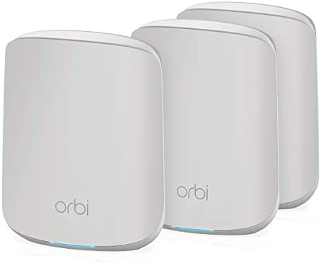 NETGEAR Système WiFi 6 Mesh Orbi (RBK353), Pack de 3, Routeur WiFi 6 AX1800, WiFi nouvelle génération, WiFi jusqu'à 1.8 Gbit/s, Couverture WiFi Mesh fiable de 300m², compatible toutes box Internet Fiche Technique et Prix au Maroc