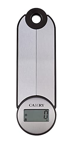 CAMRY Balance de cuisine numérique Pliable Balance de cuisine électronique pour les voyages de camping, balance portable, 5KG/11lb, grand écran LCD, lbs: oz/g fl'oz/ml (Argent-Noir) Fiche Technique et Prix au Maroc