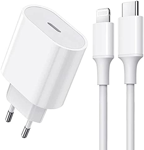 [Apple MFi Certifié] iPhone Rapide Chargeurs, Chargeur Rapide USB C 20W avec Câble Chargeur iPhone 2 m PD 3.0 Chargeur Secteur Adaptateur Type-C pour iPhone 13/13 Mini/13 Pro/13 Pro Max/12/11/SE/iPad Fiche Technique et Prix au Maroc