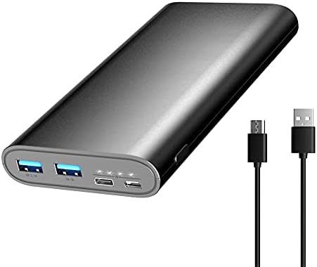 Batterie Externe USB C Power Bank, 26800mAh Haute capacité 20W Charge Rapide Chargeur Portable avec 3 Sorties et 2 Ports d'entrée, Alimentation 3A pour Tablette iPhone 11 12 Pro/Max et. [2022 Version] Fiche Technique et Prix au Maroc