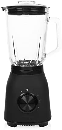 Blender Princess Black Steel noir mat - Acier inoxidable et verre - 4 vitesses et fonction Pulse - 1,5 L - 6 lames Fiche Technique et Prix au Maroc