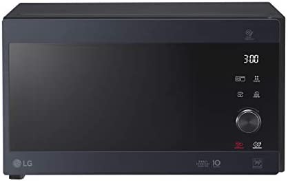 LG MH6565CPW Grill Smart Inverter Micro-ondes 1 000 W Grill 900 W Micro+Grill 1 450 W 25 litres de capacité Écran LED Plateau Crispy Plateau intérieur 292 mm Noir mat Fiche Technique et Prix au Maroc