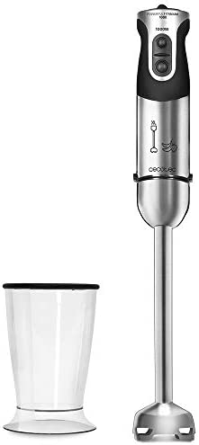 Cecotec Mixeur Plongeant Powerfull Titanium 1000 Pied XL. 21 Vitesses et Turbo, Revêtement en Titane, 1000W, 1 Accessoire, Acier/Noir Fiche Technique et Prix au Maroc