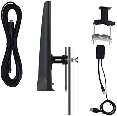 High Gain HD 4K Digital Freeview TV DAB Plus Kit d'installation d'antenne d'extérieur et d'intérieur 4G 5G LTE Fiche Technique et Prix au Maroc