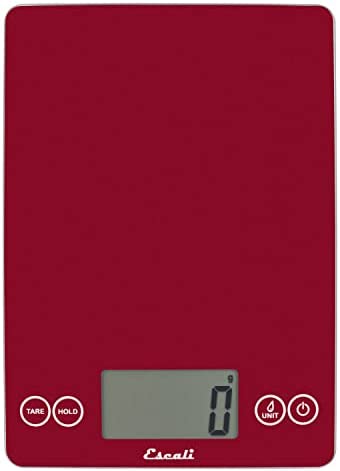 Escali 157R2 Balance de Cuisine Arti Glass, Balance de Précision avec Affichage LCD, Accessoires Cuisine, 6.8 kg (15lb), Rio Rouge, 22.8 x 16.5 x 1.9 cm Fiche Technique et Prix au Maroc