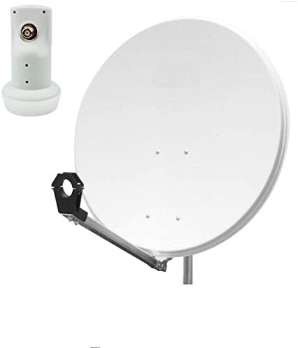Parabole Satellite Aluminium Blanche 80cm idéal Astra EUTELSAT + LNB 0.1 DB Single Fiche Technique et Prix au Maroc
