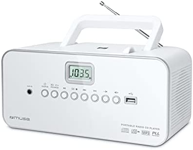 Muse M-28 RDW Radio lecteur de CD/MP3 USB portable Blanc Fiche Technique et Prix au Maroc
