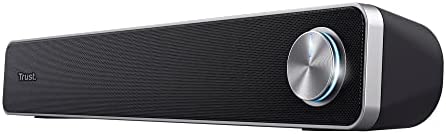 Trust Arys Enceinte PC, 12 Watt, Barre de Son PC, Alimentation USB, Jack 3,5 mm, Haut Parleur pour Ordinateur Portable, Tablette, Smartphone et TV - Noir Fiche Technique et Prix au Maroc