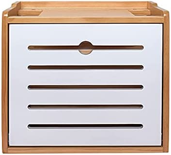 Hengqiyuan Murale pour Décodeur TV, Bois Etagere Boîte De Rangement pour Routeur WiFi, Boîte De Rangement pour Câbles, Étagère Flottante pour DVD Lecteur,D Fiche Technique et Prix au Maroc