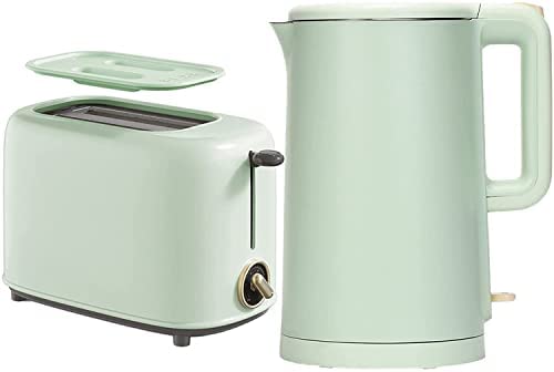 Ensemble Bouilloire Et Grille-Pain De 1,5 Litre Bouilloire Électrique À Ébullition Rapide De 500 W Et Grille-Pain À 2 Tranches, Ensemble De Cuisine Vert pour Faire Le Petit Déjeuner Fiche Technique et Prix au Maroc