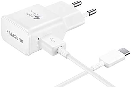 OEM Samsung Chargeur Original EP-TA200EWE + câble EP-DR140AWE (5V-2A, 9V-1.67A) - pour Galaxy S10, S10+, S10e, S9, S9+ (Chargeur + câble Type C, Blanc) (EPTA200 + DR140 B W) Fiche Technique et Prix au Maroc
