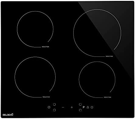 BELDEKO - Plaque De Cuisson Induction 4 foyers Avec Minuterie, 7900W, 4 Boosters, verrou enfants Fiche Technique et Prix au Maroc