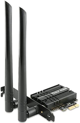 Carte WiFi, Ubit 3000Mbps WiFi 6 6Ghz/5Ghz/2.4Ghz PCIe Carte WiFi avec Bluetooth 5.2, Adaptateur sans Fil avec MU-MIMO,OFDMA,Ultra-Low Latency, Supports Windows 10/11 (64bit) Fiche Technique et Prix au Maroc