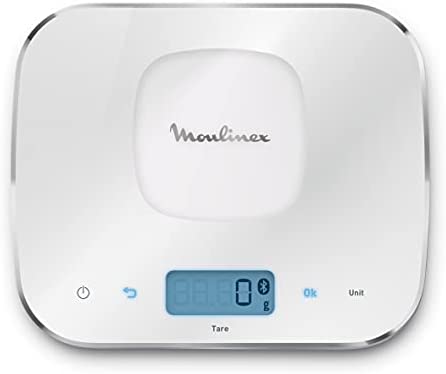 Moulinex Accessoire Robot Cuiseur Companion, Balance connectée via Bluetooth, Balance de cuisine électronique XF38E100 Fiche Technique et Prix au Maroc