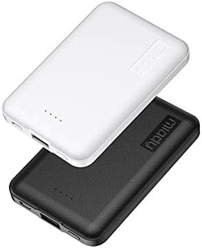 Miady 2pcs Mini Batterie Externe 5000mAh de 2.4A Charge Rapide Power Bank Ultra Portable Chargeur pour iPhone, iPad, Samsung, Galaxy, Huawei Fiche Technique et Prix au Maroc