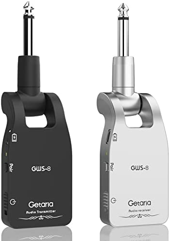 Getaria Amélioré 2.4GHz Système de Guitare Sans Fil avec Transmetteur Guitare Sans Fil Emetteur Recepteur pour Guitare Rechargeable Systeme de Sans fil Guitare electrique Bass Sans fil Guitare Fiche Technique et Prix au Maroc