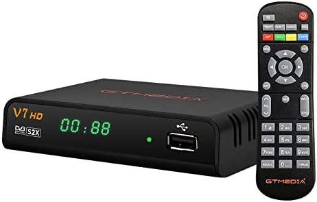 Wscoficey V7 HD DVB-S/S2/S2X Kit TV numérique avec récepteur de signal TV HD 1080p et récepteur de diffusion vidéo numérique avec télécommande Fiche Technique et Prix au Maroc