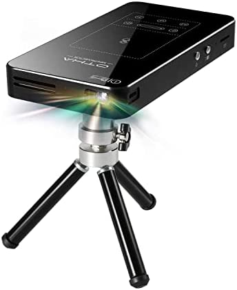 OTHA Mini Projecteur Portable, Android 7.1 Portable DLP Projecteur avec Touchpad Correction de la Distorsion Trapézoïdale de Voiture HDMI Projecteurs de Cinéma Maison Fiche Technique et Prix au Maroc
