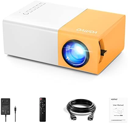 Mini videoprojecteur Vamvo YG300 Pro LED vidéoprojecteur, Portable Movie Retroprojecteur Soutenir 1080p, Cadeau Les Enfants, Compatible avec Smartphone / PS4 / Firestick Fiche Technique et Prix au Maroc