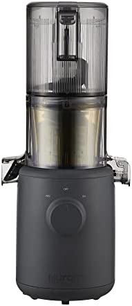 Hurom H310A Hurom Extracteur de jus, électrique, pour fruits/légumes, presse à froid, moteur silencieux, nettoyage rapide et facile, haut rendement, sans BPA (Charcoal) Fiche Technique et Prix au Maroc