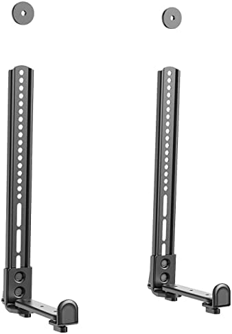 PUTORSEN Support Barre de Son Universel, pour Barres de Son avec ou Alors sans Trous, pour Barres de Son Jusqu à 15kg Support d'extension VESA pour support mural de télévision/socle de télévision,noir Fiche Technique et Prix au Maroc