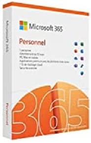 Microsoft 365 Personnel | Office 365 apps | 1 personne | 1 an ​| PC/MAC, tablette et smartphone | Box Fiche Technique et Prix au Maroc