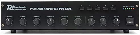 Power Dynamics PDV120Z - Amplificateur 100V 120W, 4 Zones, idéal pour la Restauration ou Les espaces publics Fiche Technique et Prix au Maroc