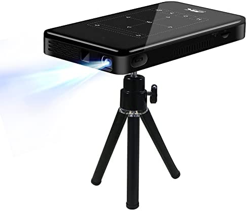 Tonysa Mini projecteur, Projecteur de Poche DLP Intelligent 3D Portable 4K HD, 20 000 Heures de vidéoprojecteur Android 6.0 Home Cinéma, Prend en Charge Les entrées DC, HD, HDMI et USB(Branchez l'UE) Fiche Technique et Prix au Maroc