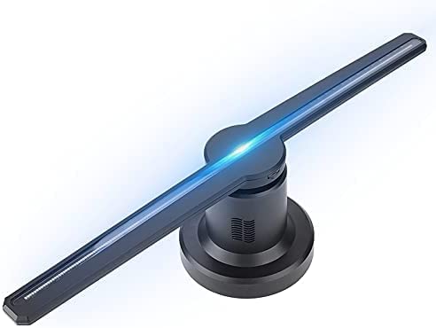 3D Projecteur d'Hologramme, 224PCS LED 450*224 Haute Resolution Projecteur Holographique d'Vidéo/Animation/Image Prend en Charge De 16 Go De Carte SD pour la Publicité et Le Marketing (EU Plug) Fiche Technique et Prix au Maroc