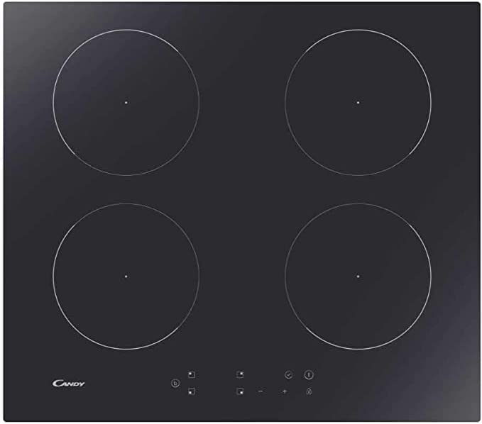 Candy CITT642C/E1 Plaque de cuisson à induction, 4 feuilles, vitrocéramiques, à encastrer, Power Management, Touch, Grill, bloc sécurité enfant, 59 x 55 x 52 cm, noir Fiche Technique et Prix au Maroc
