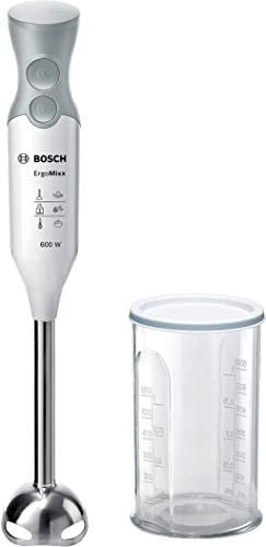 Bosch MSM66110 ErgoMixx Mixeur-Plongeur 600 W, Blanc/Gris Fiche Technique et Prix au Maroc