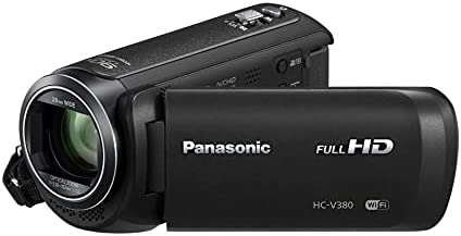 Panasonic V380 | Caméscope Full HD (Qualité vidéo Full HD 50p, Zoom optique 50x, Grand Angle 28mm, Ecran tact., Stabilisé, Zoom intell. 90x, WiFi) Noir – Version Française Fiche Technique et Prix au Maroc