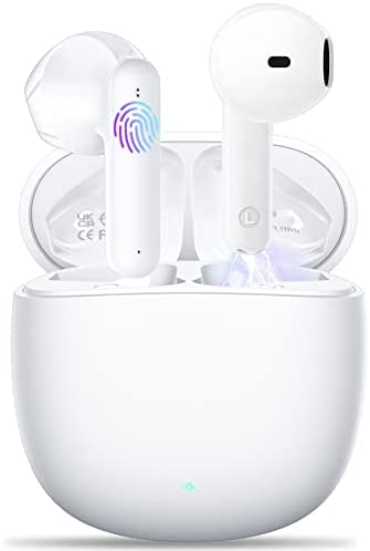 Ecouteurs Bluetooth sans Fil 2023 Ecouteurs Bluetooth 5.3 Hi-FI Son Stéréo Écouteurs sans Fil à Réduction de Bruit ENC 4 Mic 36H Durée Lecture IPX6 Étanche Contrôle Tactile pour iOS Android Samsung Fiche Technique et Prix au Maroc