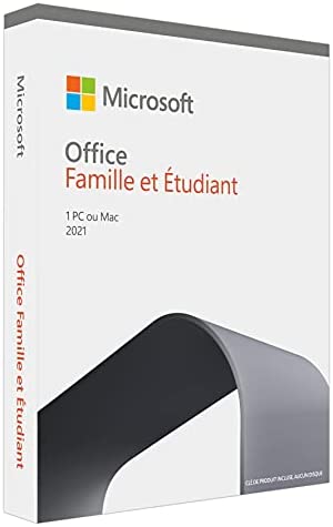 Microsoft Office Famille et Etudiant 2021 | Achat définitif I | Box I 1 PC ou Mac Fiche Technique et Prix au Maroc