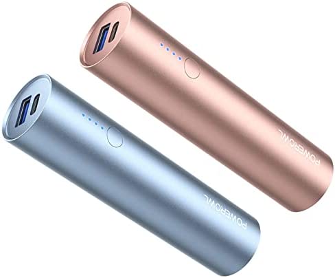 POWEROWL Batterie Externe 2pcs Mini 5000mAh Power Bank Ultra Capacité pour iPhone 11 Pro Samsung Galaxy S9/10/ XiaoMi Huawei Sony Tablette etc Fiche Technique et Prix au Maroc
