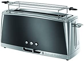 Russell Hobbs Toaster Grille-Pain, Spécial Baguette, Cuisson Rapide, Chauffe Viennoiserie - Gris 23251-56 Luna Fiche Technique et Prix au Maroc