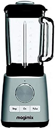 Magimix 11625 Mixeur en verre 1,8 l 1200 W Chromé Blender 600 tr/min, 15 000 tr/min Fiche Technique et Prix au Maroc