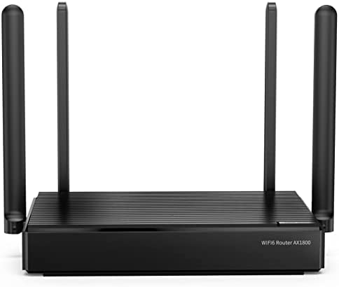 Routeur WiFi 6, Routeur Internet sans fil Gigabit double bande AX1800, Routeur intelligent 802.11ax et 1,8 Gbit/s avec 4 ports LAN Gigabit, OFDMA, MU-MIMO, idéal pour le streaming vidéo 4K et les jeux Fiche Technique et Prix au Maroc