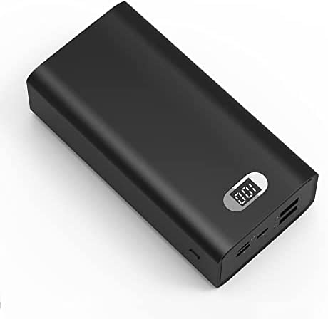 Chargeur Portable 30000mAh Power Banks Haute Capacité Pack Batterie de Secours Externe 2 Ports USB Affichage LCD à Charge Rapide 3 Powerpack D'entrée (Noir) Fiche Technique et Prix au Maroc