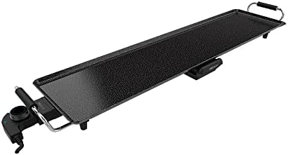 Cecotec Tasty&Grill 3000 RockWater XXL Plaque à rôtir électrique 2400 W, grande surface 90 x 22 cm, revêtement pierre RockStone, antiadhésif, thermostat réglable Fiche Technique et Prix au Maroc