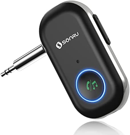 SONRU Bluetooth Adaptateur Voiture Audio Bluetooth sans Fil, Recepteur Musique Bluetooth pour Système Stéréo Domestique Ecouteurs Filaires, Adaptateur de Voiture Bluetooth, Appels Mains Libres Fiche Technique et Prix au Maroc